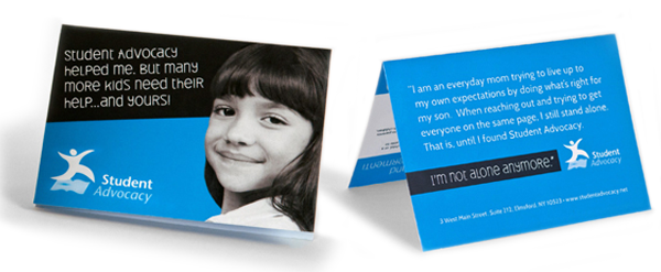Student Advocacy Annual Report Donor Card